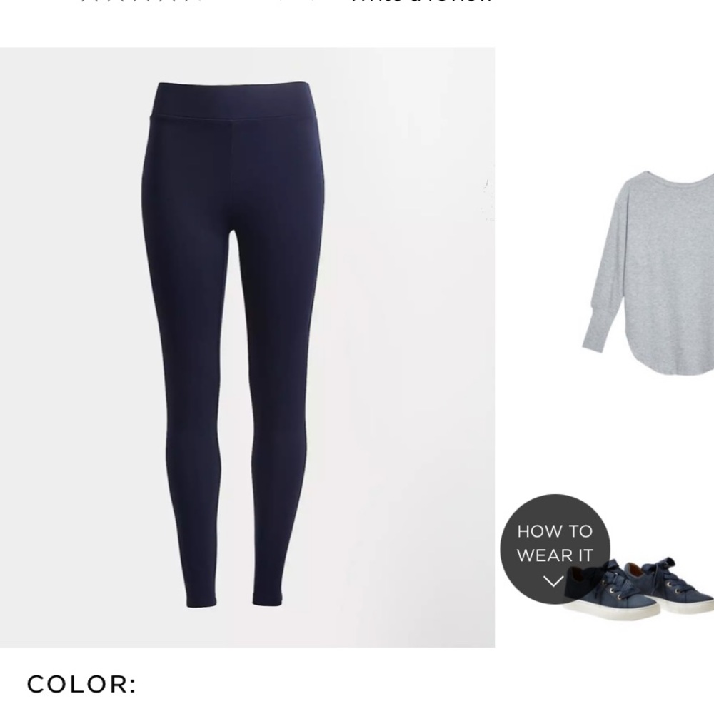 Loft Plus 26 navy leggings